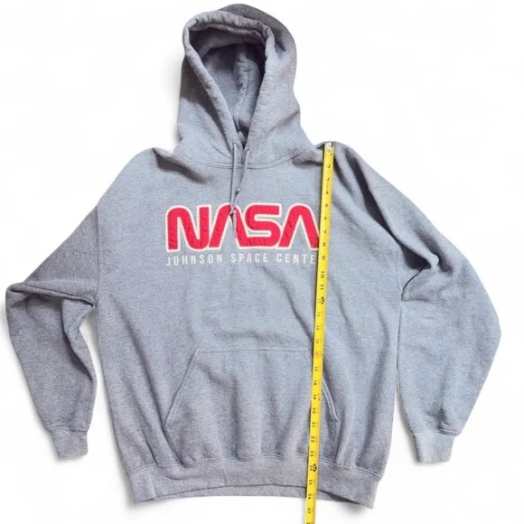 ❤️SOLD❤️Vtg Inspired NASA Classic Logo Gray Heavy Blend Sweatshirt Size Adult L - Picture 7 of 7
